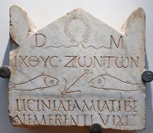 One of the earliest Christian inscriptions, dating to the 3rd century.