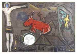Nativity, by Marc Chagall. 1950.